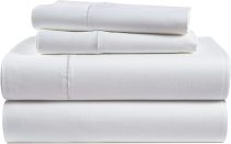 100% Egyptian Cotton Sheets King Size - 1000 Thread Count, 4Pc King Size Sheets set, Smooth Sateen Weave King Sheets, Ultra Luxury Bed Sheets, 16  Deep Pocket King Sheet Set - White Sheets