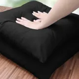 Bedding Throw Pillows Insert (Pack of 2, Black) - 26 x 26 Inches Bed and Couch Pillows - Indoor Decorative Pillows
