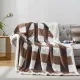 Sherpa Blanket Full/Queen Plaid Thick Bed Blanket, 90”*80” Super Soft Flannel Fuzzy Fleece Reversible Velvet Plush Warm Blanket for Couch(Beige Check, 80 *90 )