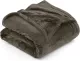 Bedding Fleece Blanket King Size Brown 300GSM Luxury Fuzzy Soft Anti-Static Microfiber Bed Blanket (90x102 Inches)