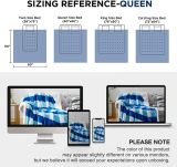 Sherpa Blanket Twin Plaid Thick Bed Blanket, 90”*80” Super Soft Flannel Fuzzy Fleece Reversible Velvet Plush Warm Blanket for Couch(Blue Check, 80 *90 )