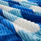 Sherpa Blanket Twin Plaid Thick Bed Blanket, 90”*80” Super Soft Flannel Fuzzy Fleece Reversible Velvet Plush Warm Blanket for Couch(Blue Check, 80 *90 )