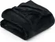 Bedding Fleece Blanket King Size Black 300GSM Luxury Bed Blanket Anti-Static Fuzzy Soft Blanket Microfiber (90x102 Inches)