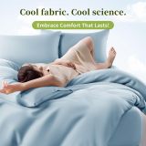 Sheets Set，Rayon Derived from 100% Bamboo_，Cooling & Soft Bed Sheets, Luxury Bedding Sheets & Pillowcases, 16 Inch Deep Pockets (King,Teal Blue)