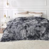 Ultra Soft Fluffy King Size Blanket for Bed – Fuzzy, Fluffy, Shaggy Faux Fur King Blanket, Warm and Thick Sherpa, Tie-dye Decorative Gift, Oversized Blankets King Size, 108x90 Inches, 640 GSM