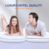 Bed Pillows for Sleeping - Pillows Standard Size Set of 2 Cooling Luxury Hotel Quality Pillow with Premium Plush Soft Down Alternative Fill for Side Back or Stomach Sleepers (Pack of 2)