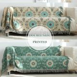 Boho Throw Blanket for Bed - 100% Cotton Ultra Soft Rustic Quilt Summer Blanket - Floral Printed Farmhouse Decor Bed Blankets,90 ×98  All Season Rustic Throw for Sofa Couch Chair