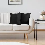Bedding Throw Pillows Insert (Pack of 2, Black) - 26 x 26 Inches Bed and Couch Pillows - Indoor Decorative Pillows