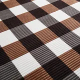Sherpa Blanket Full/Queen Plaid Thick Bed Blanket, 90”*80” Super Soft Flannel Fuzzy Fleece Reversible Velvet Plush Warm Blanket for Couch (Brown-Check, 80 *90 )