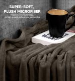 Bedding Fleece Blanket King Size Brown 300GSM Luxury Fuzzy Soft Anti-Static Microfiber Bed Blanket (90x102 Inches)