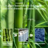 Sheets Set，Rayon Derived from 100% Bamboo_，Cooling & Soft Bed Sheets, Luxury Bedding Sheets & Pillowcases, 16 Inch Deep Pockets (King,Navy Blue)