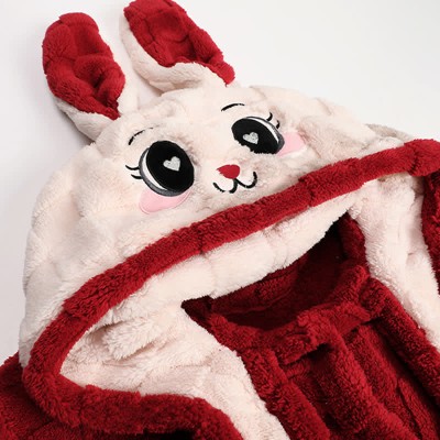 Boyfriend Girlfriend Red Cartoon Plush Pajama Set