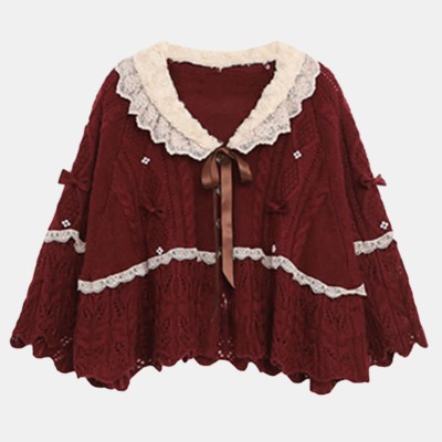 Vintage Christmas Cape Sweater