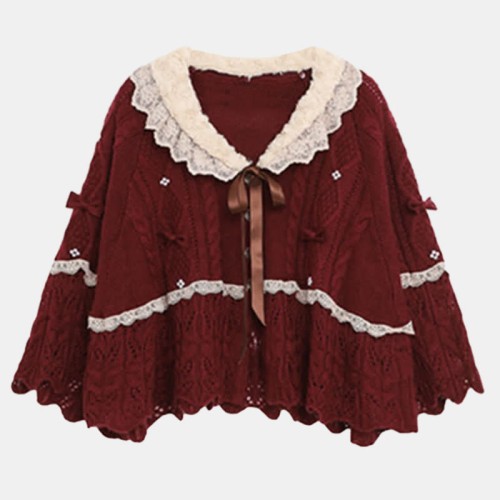 Vintage Christmas Cape Sweater