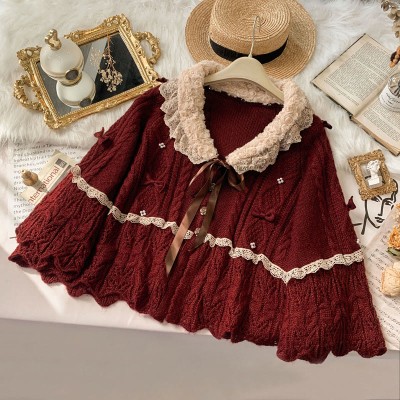 Vintage Christmas Cape Sweater