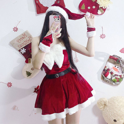 Sweet Christmas Off Shoulder Dress