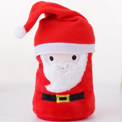 Chic Cartoon Christmas Hat Wearable Blanket