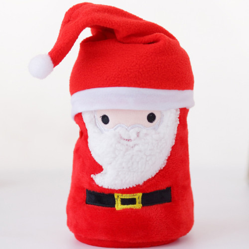 Chic Cartoon Christmas Hat Wearable Blanket