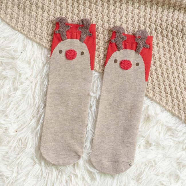 Cute Cartoon Christmas Socks