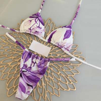 sexy floral print bikini