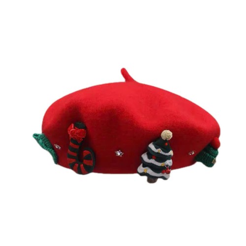 Kawaii Christmas Beret Hat
