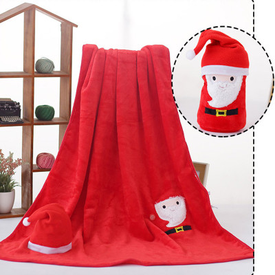 Chic Cartoon Christmas Hat Wearable Blanket