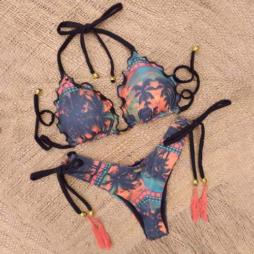 Hawaiian vacation style sling sexy bikini