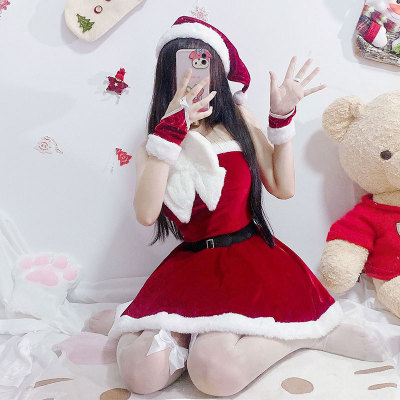Sweet Christmas Off Shoulder Dress