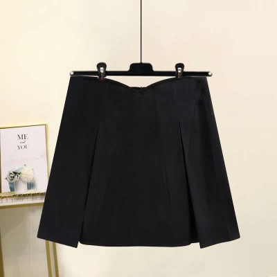 Bow Knot Print Colorblock Sweater Plaid Pleated Skirt Two Pieces Set