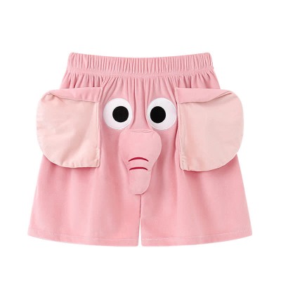 Girlfriend Boyfriend Cartoon Elephant Short Sleeve Pajamas Set