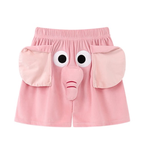Girlfriend Boyfriend Cartoon Elephant Short Sleeve Pajamas Set