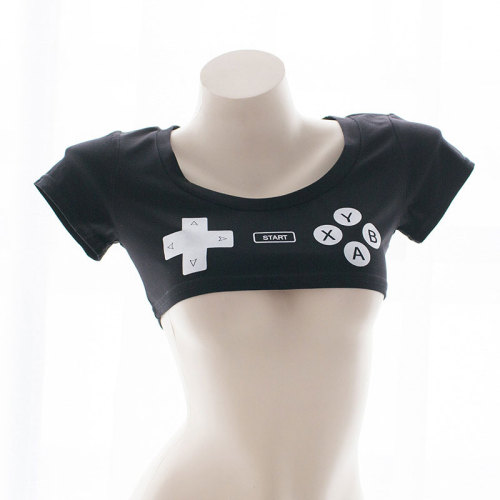 Anime Mini Crop Top Lingerie