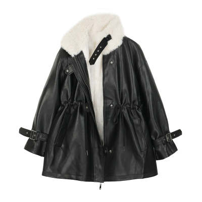 Lambs Wool Leather Jacket