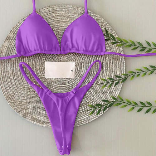 Fashion solid color sexy bikini