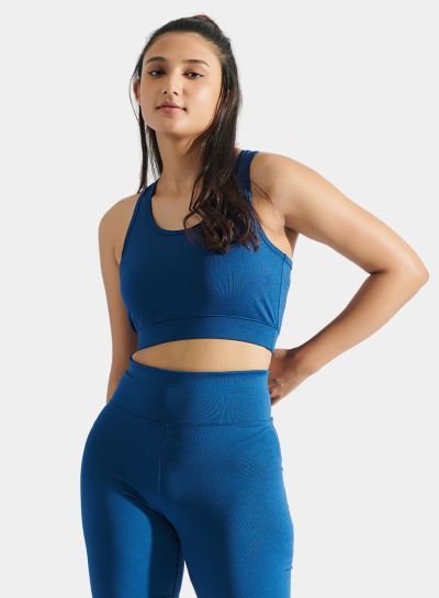 Flo Bra Top Navy Peony