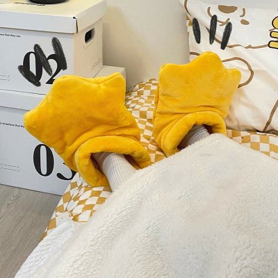 【50% OFF】Funny Cartoon Goose Plush Hooded Jumpsuit Pajamas Dress
