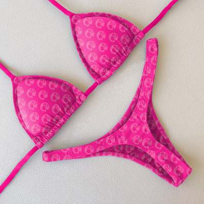 Fashion Rhombus Plaid Sexy Sling Bikini