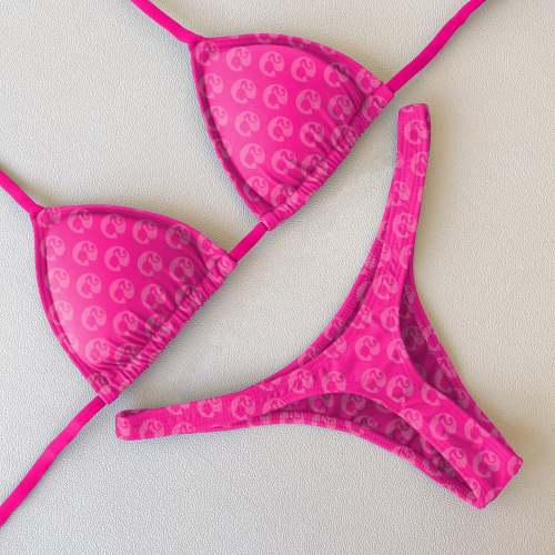 Fashion Rhombus Plaid Sexy Sling Bikini