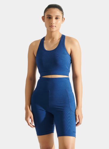 Aero Bra Top Navy Peony