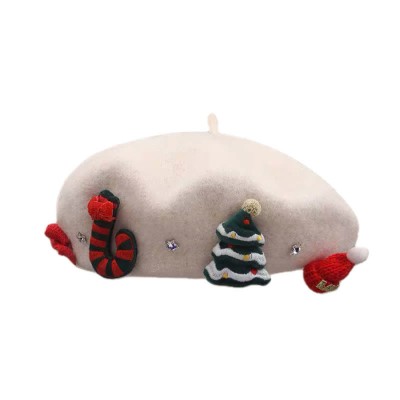 Kawaii Christmas Beret Hat