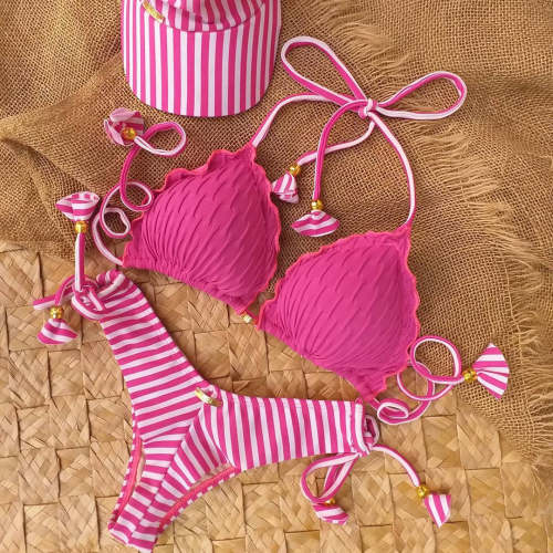 Fashion Striped Sexy Sling Bikini