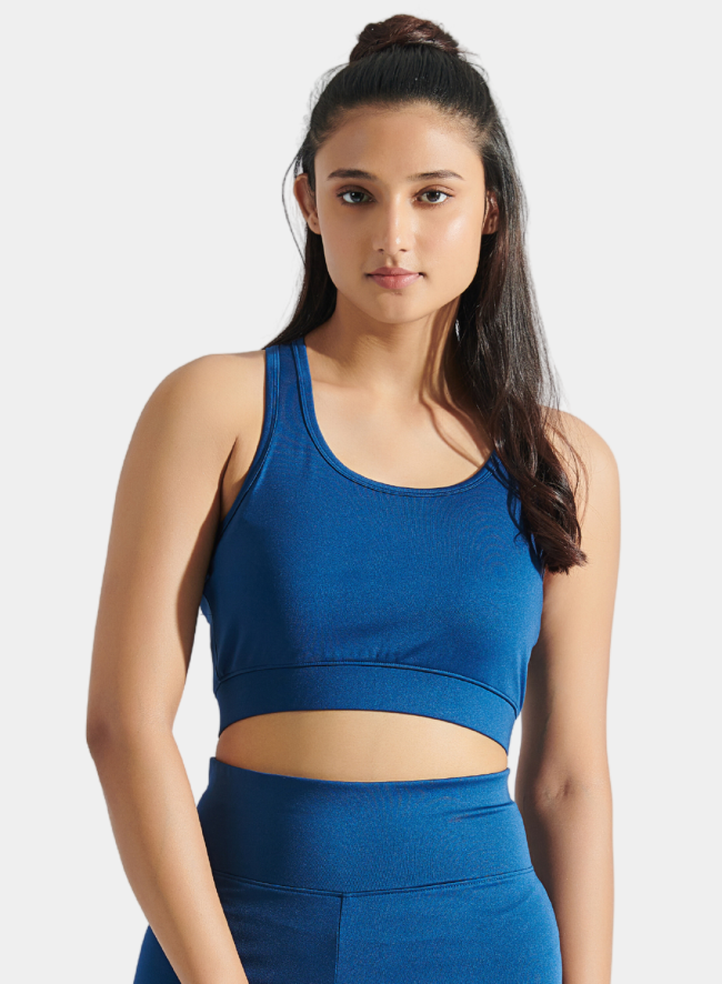 Flo Bra Top Navy Peony