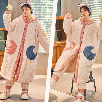 【50% OFF】Lovely Animal Plush Hooded Pajamas Set