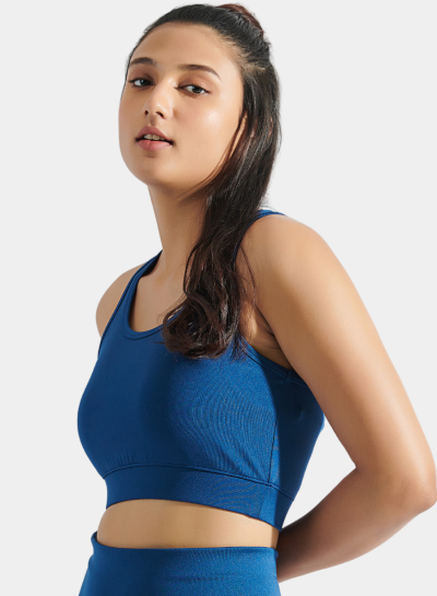 Flo Bra Top Navy Peony