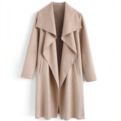 Front Wool-Blend Coat