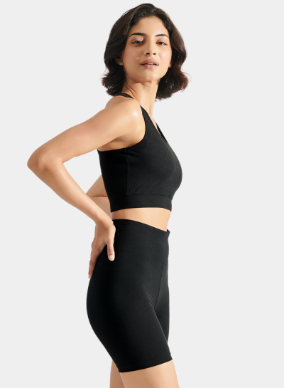 Flo Bike Short & Bra Top Combo Midnight Black