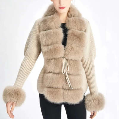Faux Fur Cardigan