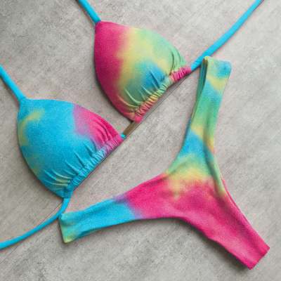 Trendy Tie Dye Sexy Bikini