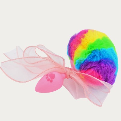 Cosplay Kitty Paw Print Tail Anal Plug SM Accessories