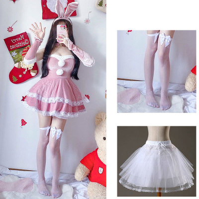 Christmas Double Lace Hem Dress